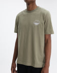 Iceberg Jeans T-Shirt Mountain Logo Print Sage