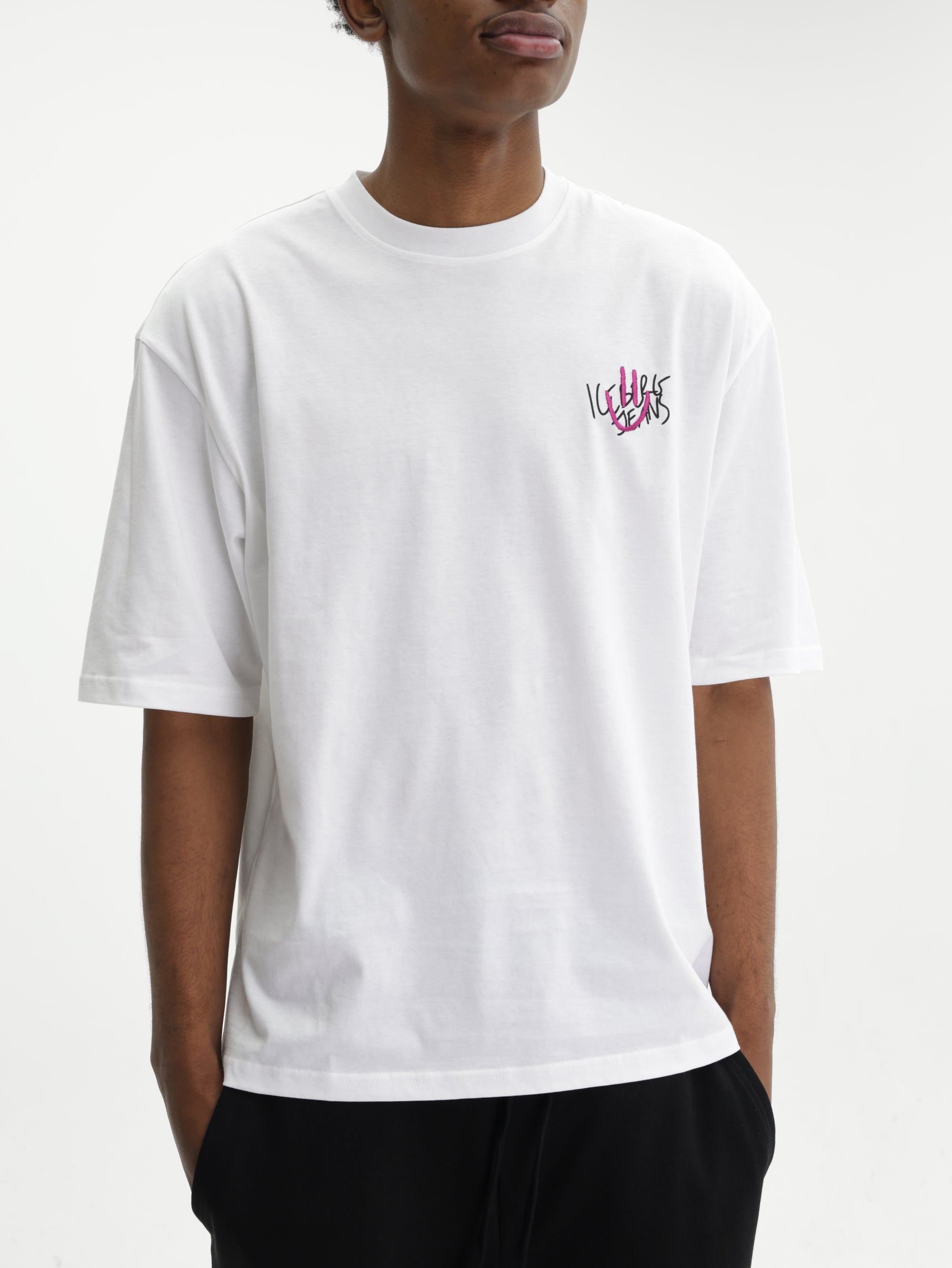Iceberg Jeans T-Shirt Ibj Logo White