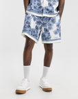Givenchy Short Flower Print  Blue/White