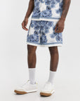 Givenchy Short Flower Print  Blue/White