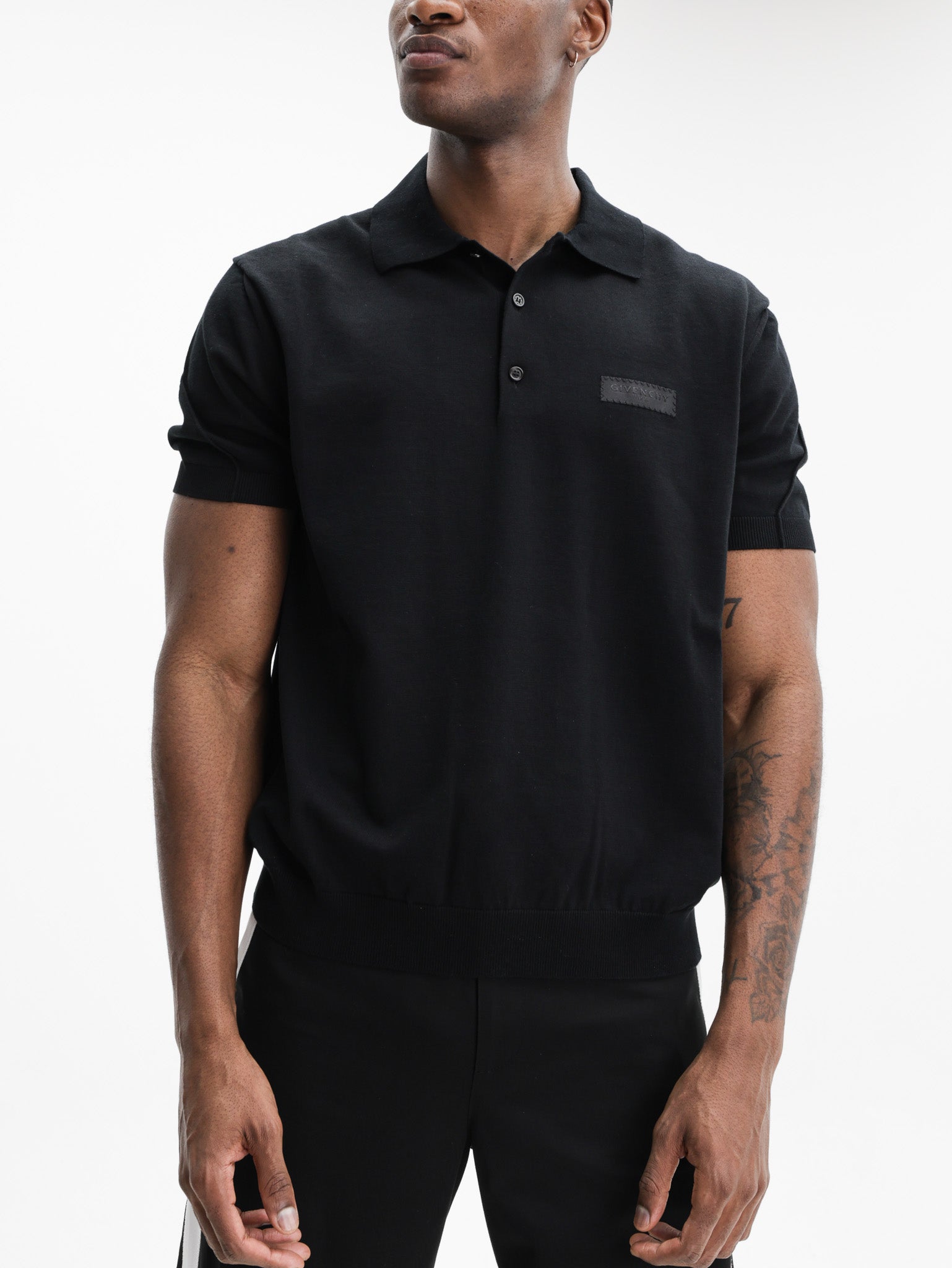 Givenchy Golfer Leather Logo Black