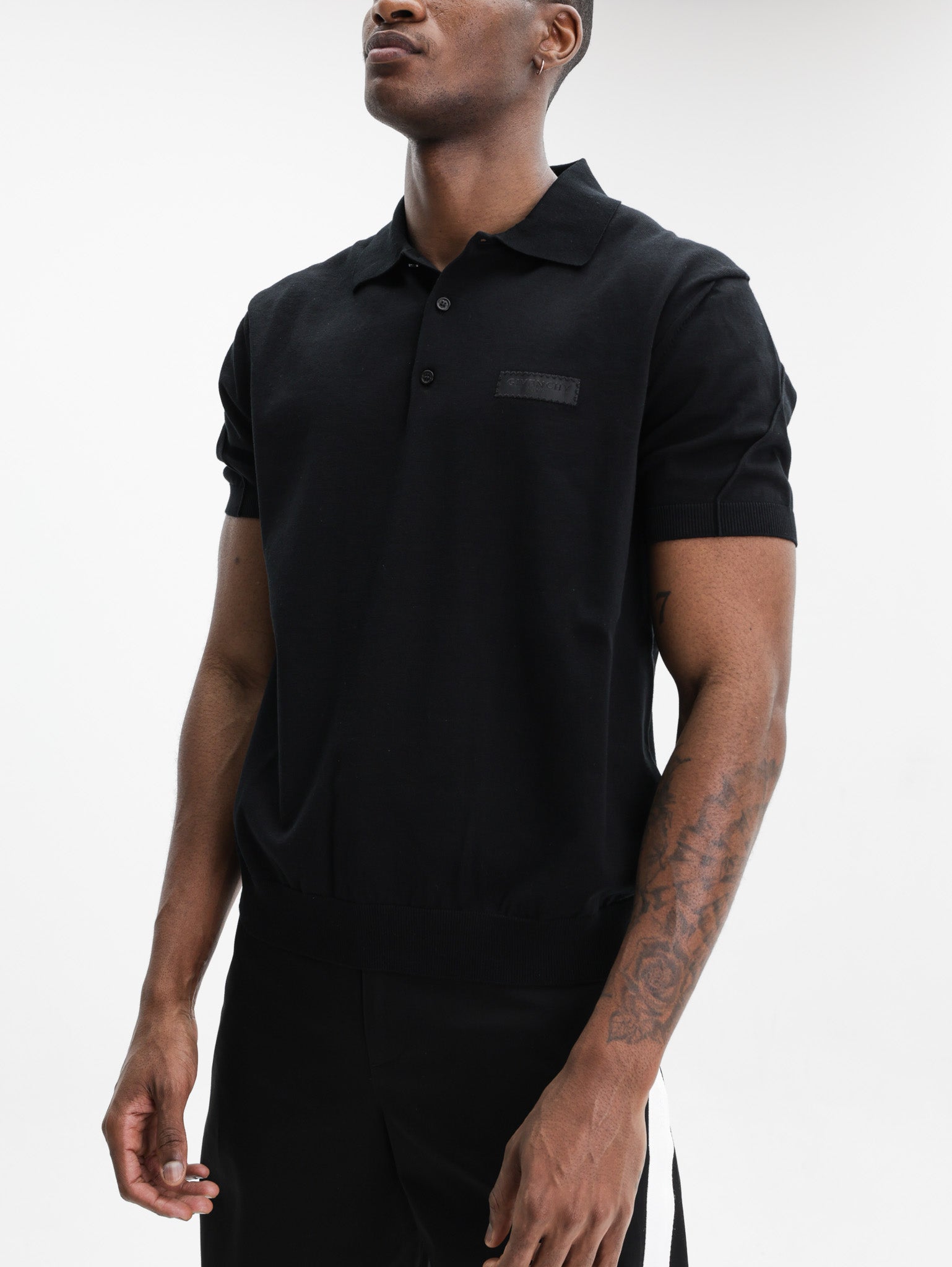 Givenchy Golfer Leather Logo Black