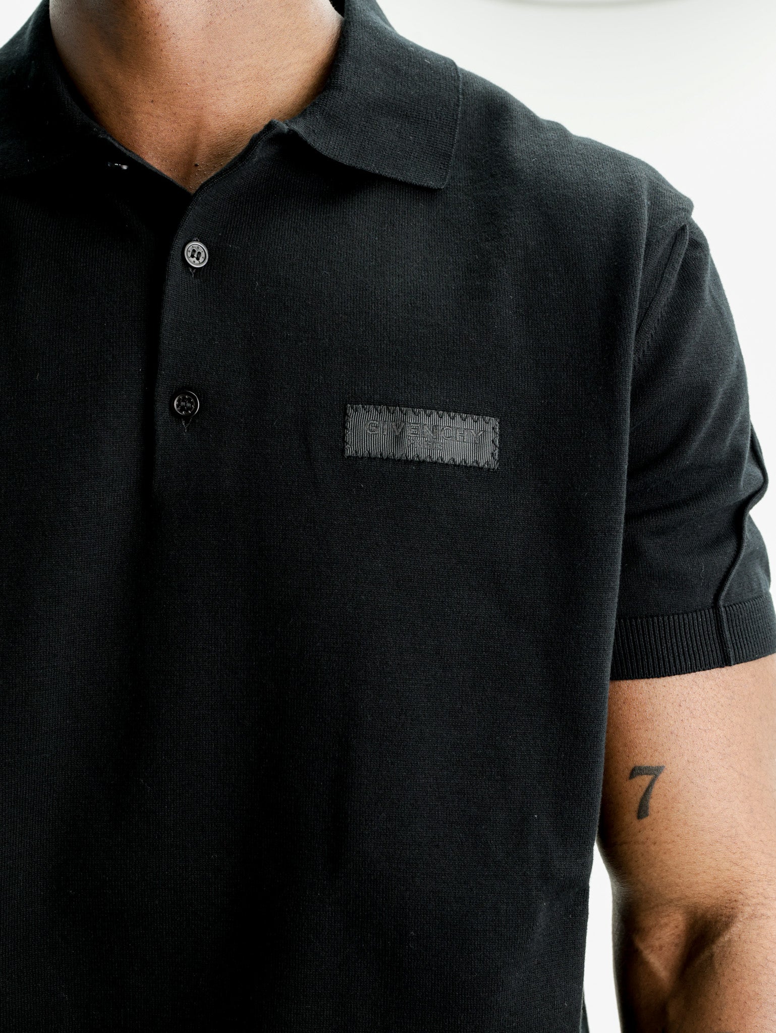 Givenchy Golfer Leather Logo Black