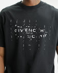 Givenchy T-Shirt White Logo Print Black