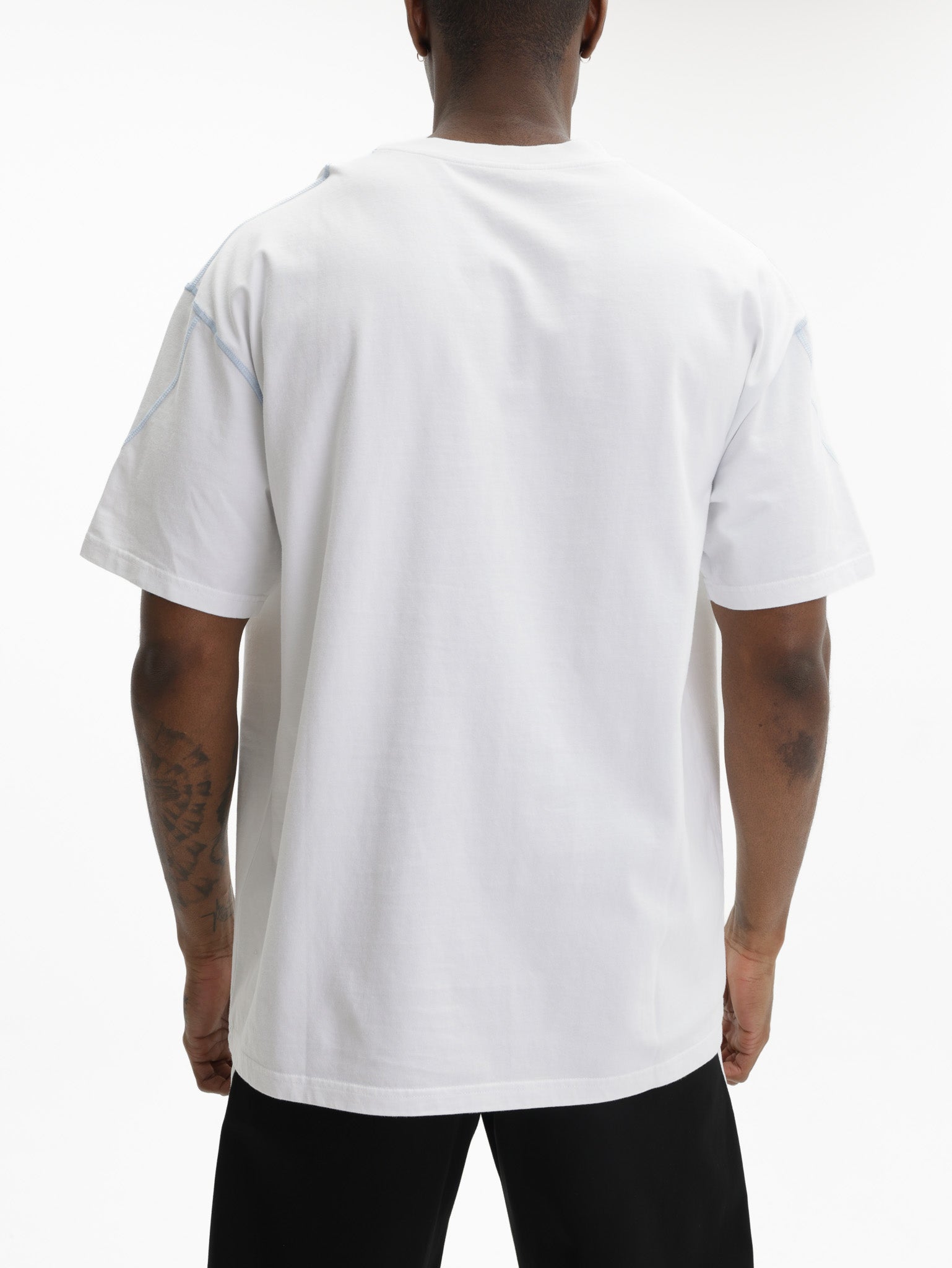 Givenchy T-Shirt Blue Logo Print White