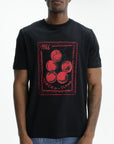 Iceberg Jeans T-Shirt Tomato 1986 Print Black