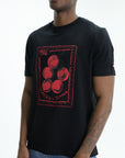 Iceberg Jeans T-Shirt Tomato 1986 Print Black