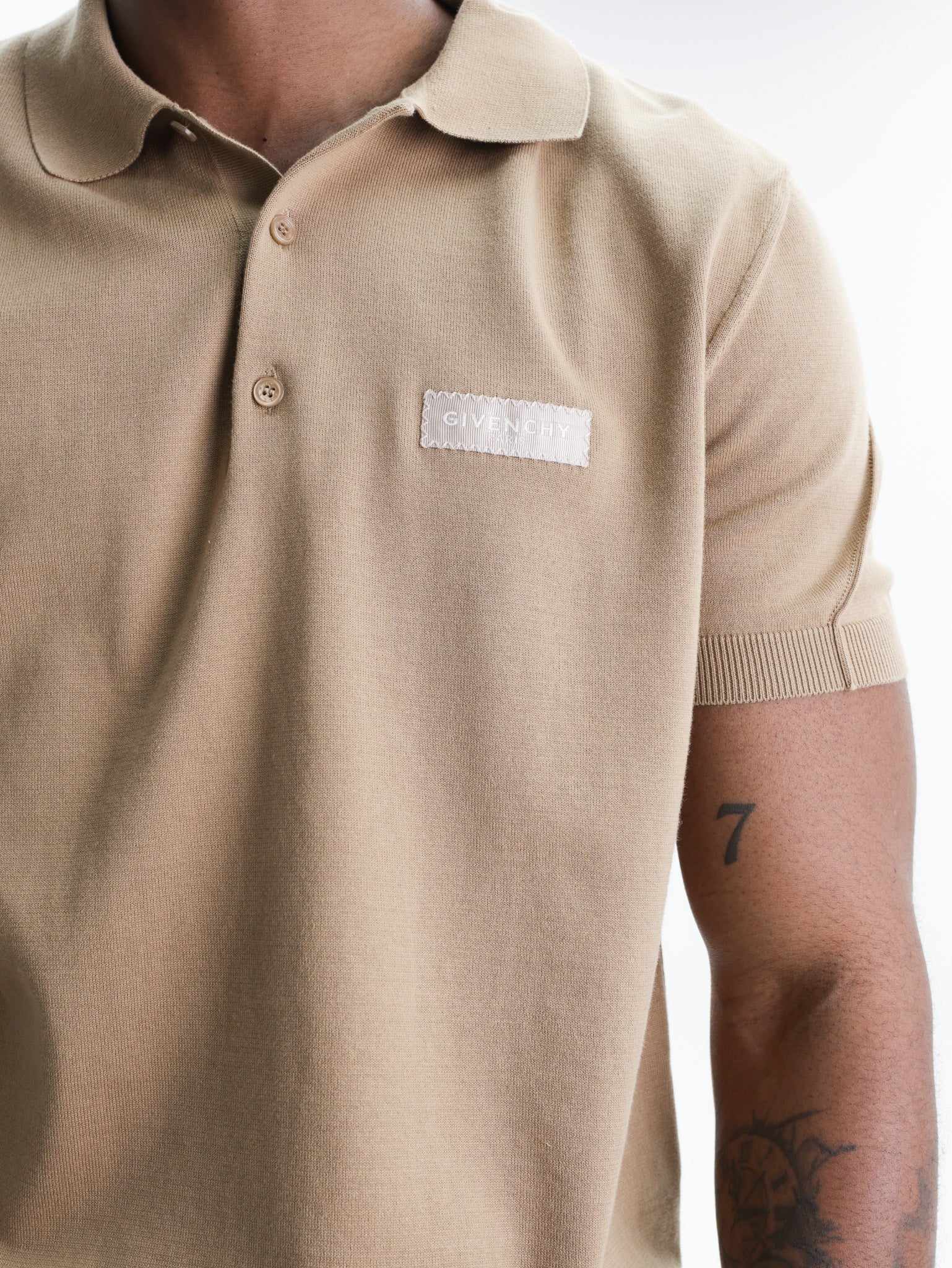 Givenchy Golfer Chest Logo Beige