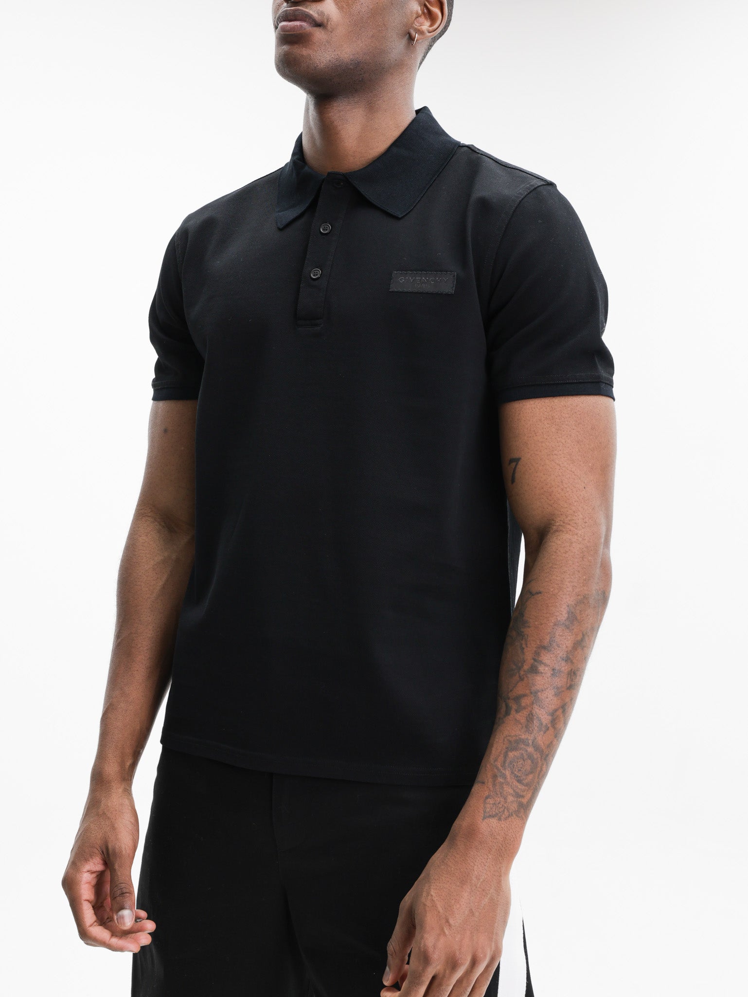 Givenchy Golfer Ss Logo Label Black