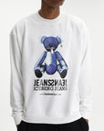 Iceberg Jeans Sweater Teddy Print White