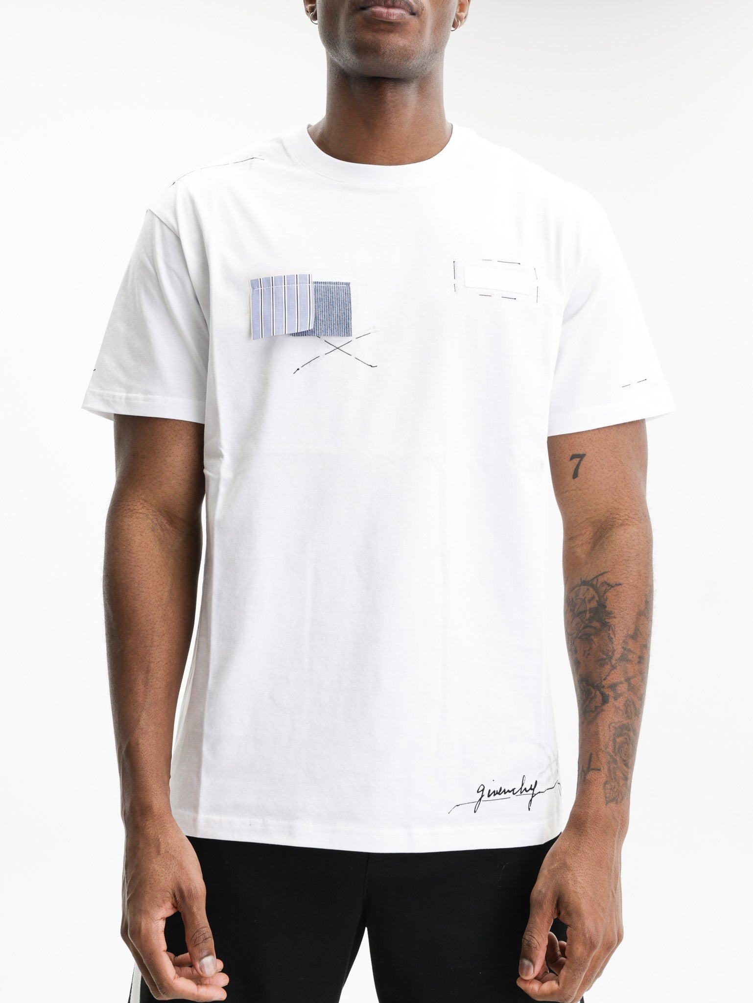 Givenchy T-Shirt Patches Textile White