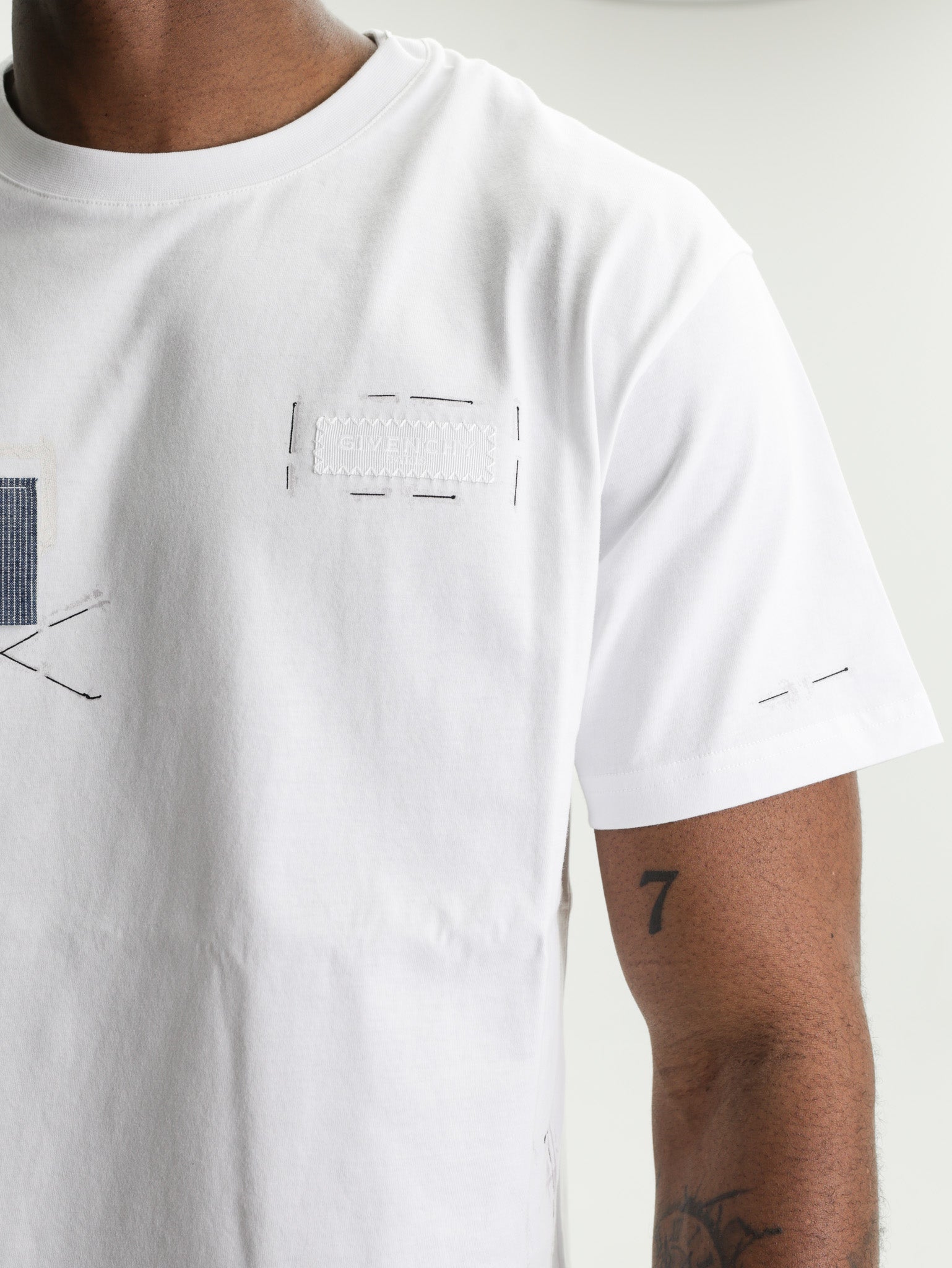 Givenchy T-Shirt Patches Textile White