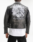 Givenchy Jacket Leather Side Zipped Black
