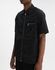 Iceberg Jeans Shirt Zip Collar  Black