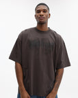 Vetements T-Shirt Cof Double Dripping Logo  Brown