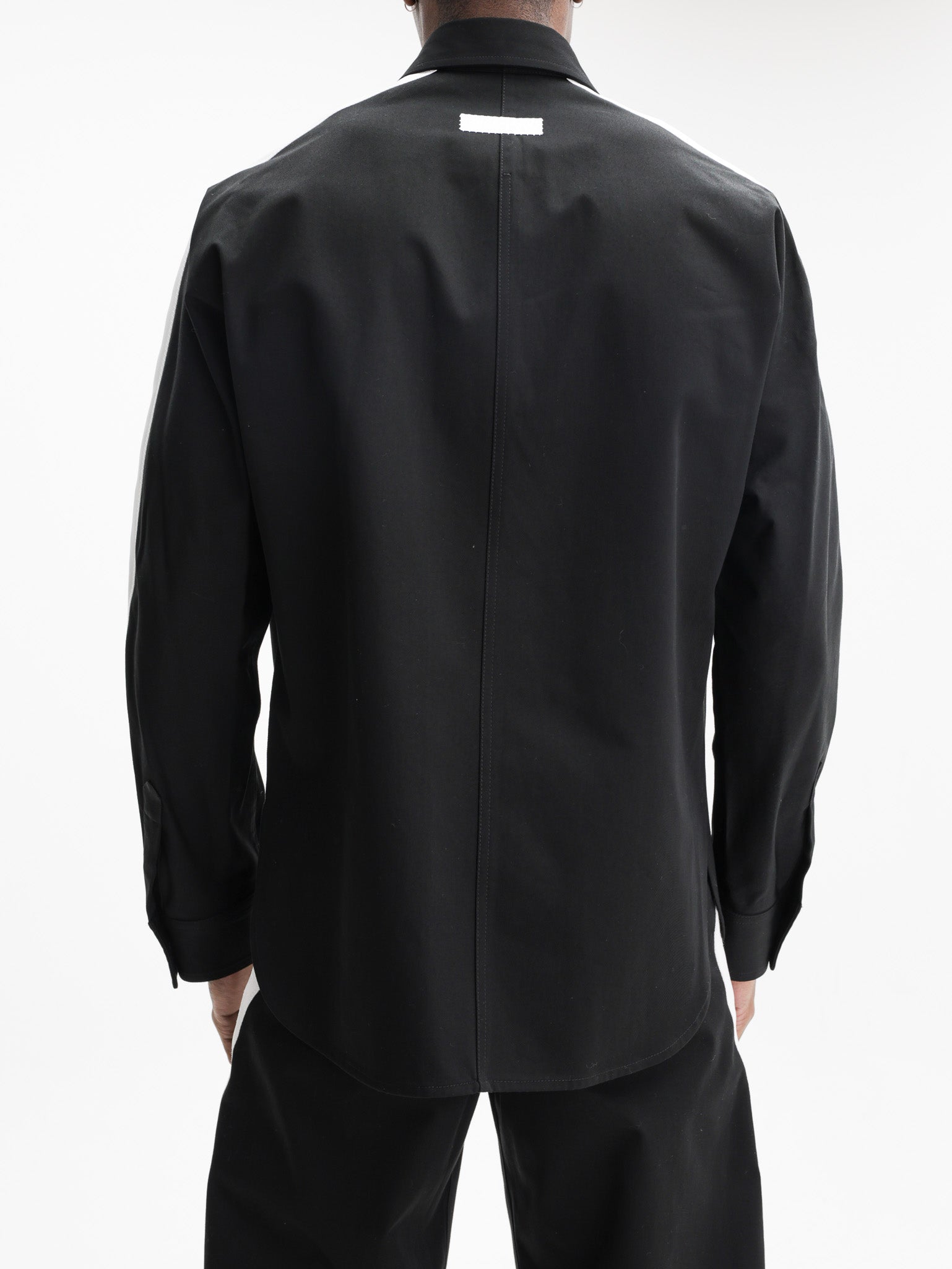 Givenchy Shirt Button White Sleeve Black