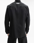 Givenchy Shirt Button White Sleeve Black