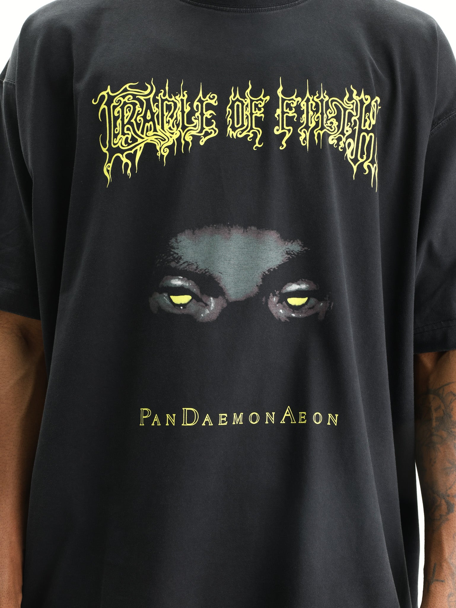 Vetements T-Shirt Cof Pandaemonaeon Oversized Black - AL Capone