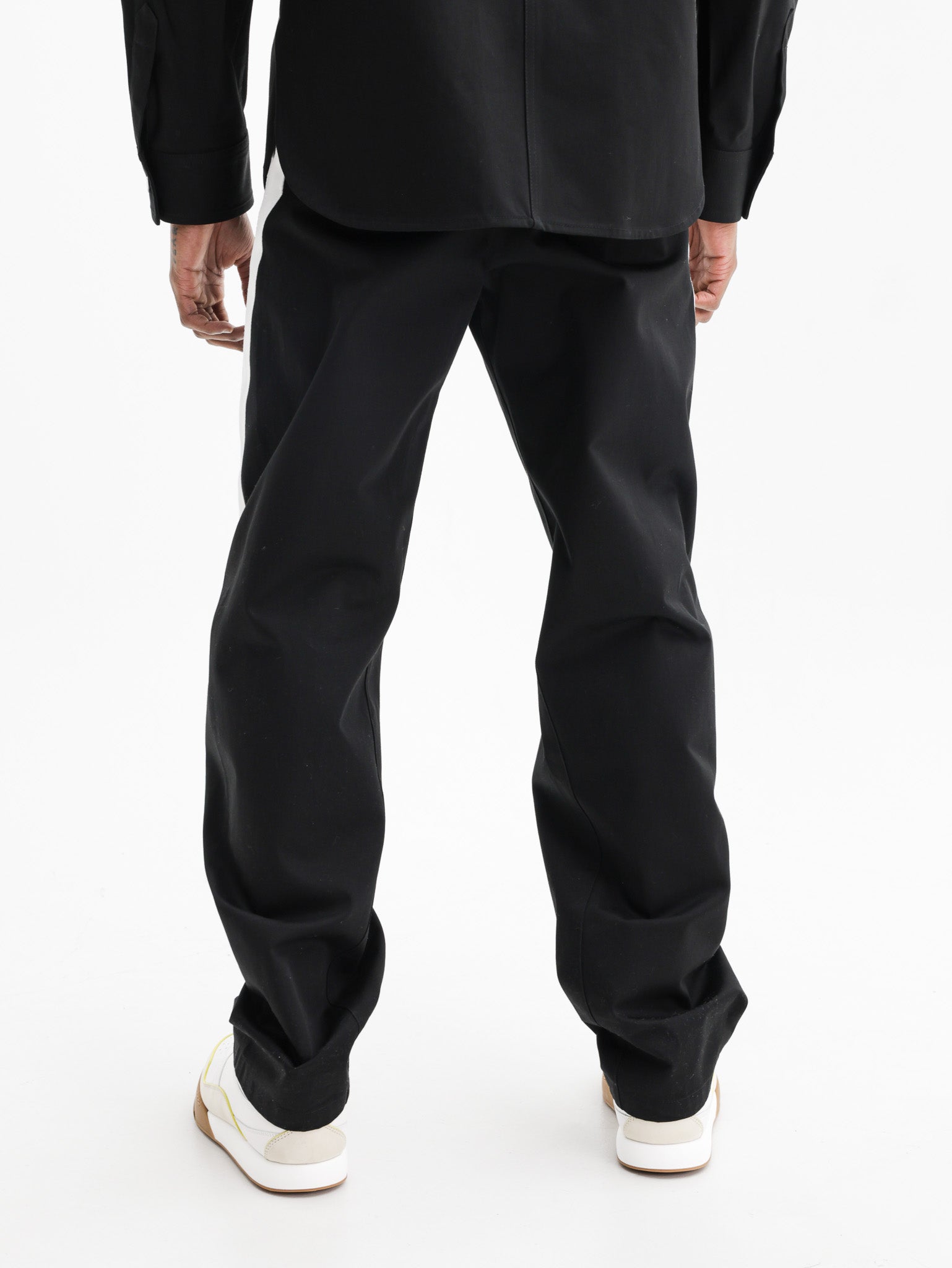 Givenchy Trackpant White Stripped Leg Black/White