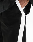 Givenchy Trackpant White Stripped Leg Black/White
