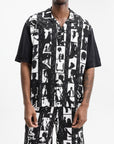 Givenchy Shirt Ss Graphic All Over Print Black/White