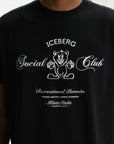 Iceberg T-Shirt Social Club Print Black
