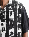 Givenchy Shirt Ss Graphic All Over Print Black/White