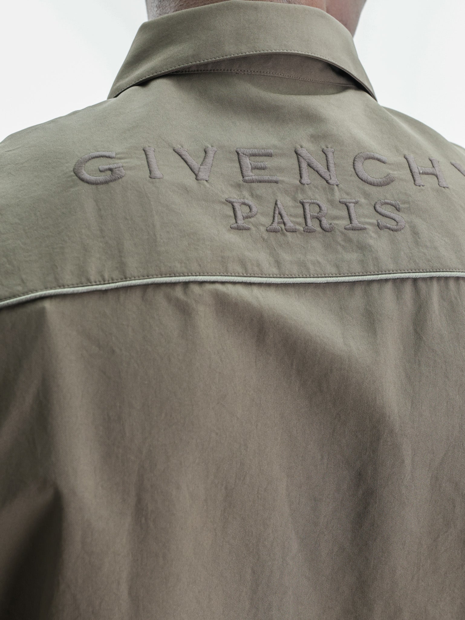 Givenchy Shirt Zipped Ss Collared Brown