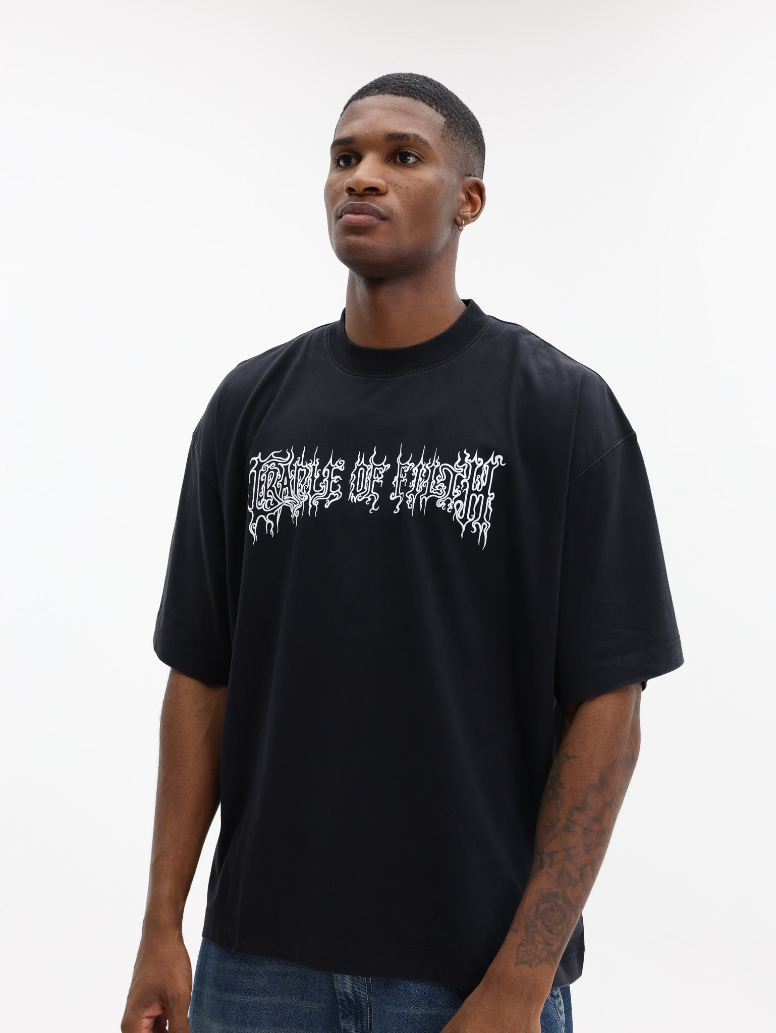 Vetements T-Shirt Cof Logo Regular Black - AL Capone Premium