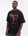 Vetements T-Shirt Cof Cut-Up Oversized Black-Red