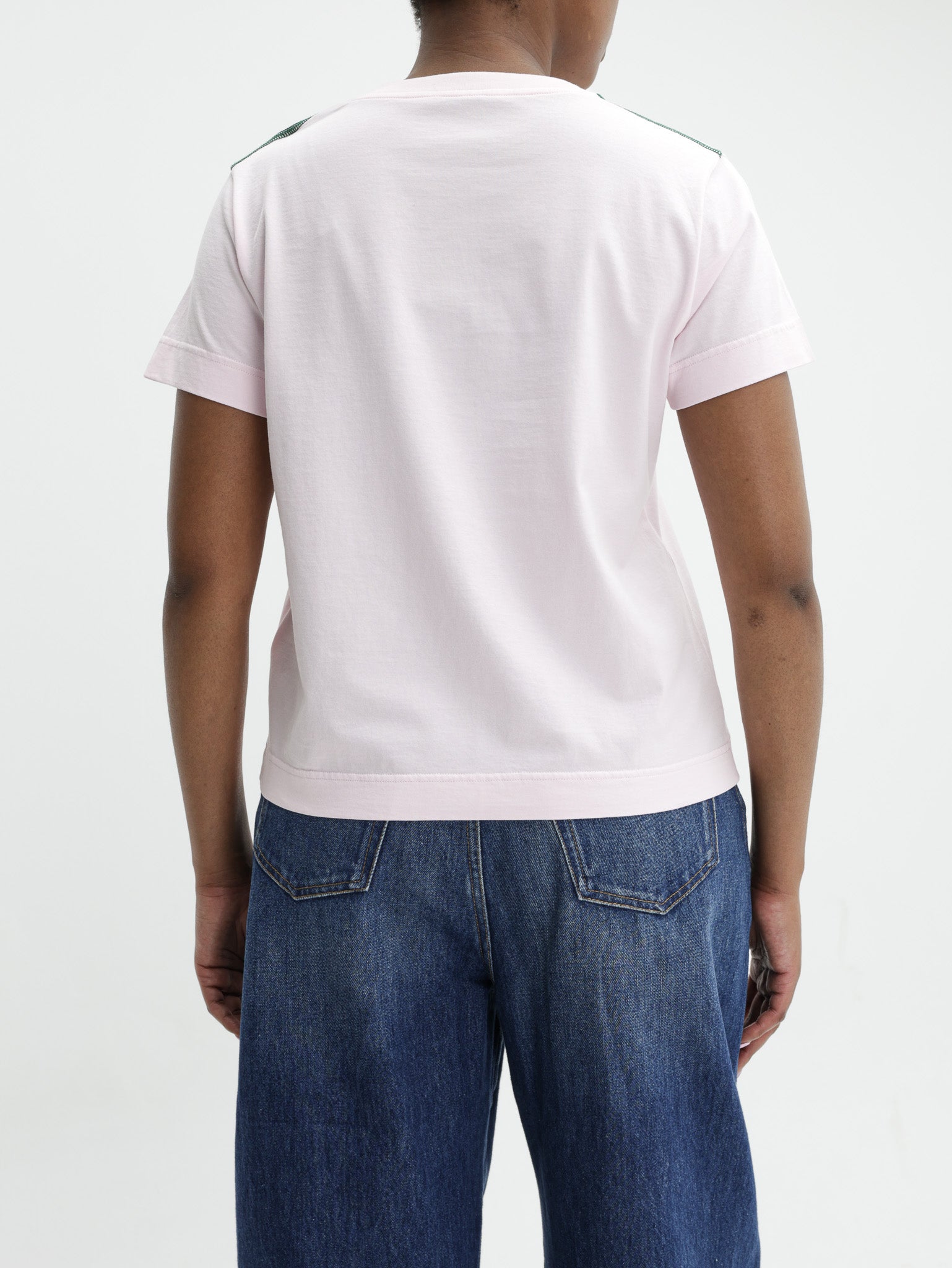 Givenchy T-Shirt Black Logo Emroidery Pink