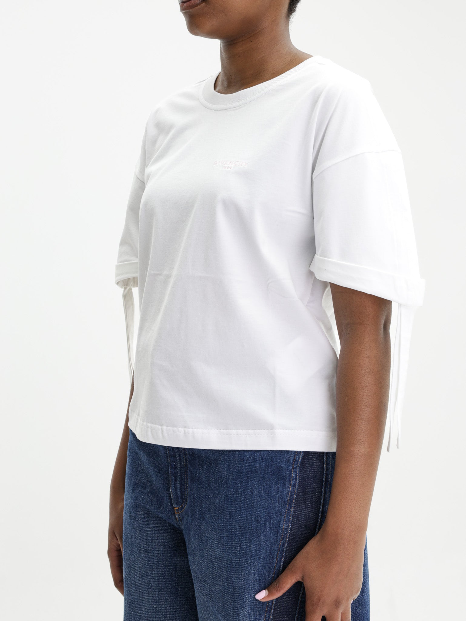 Givenchy T-Shirt Ruffled Ss White