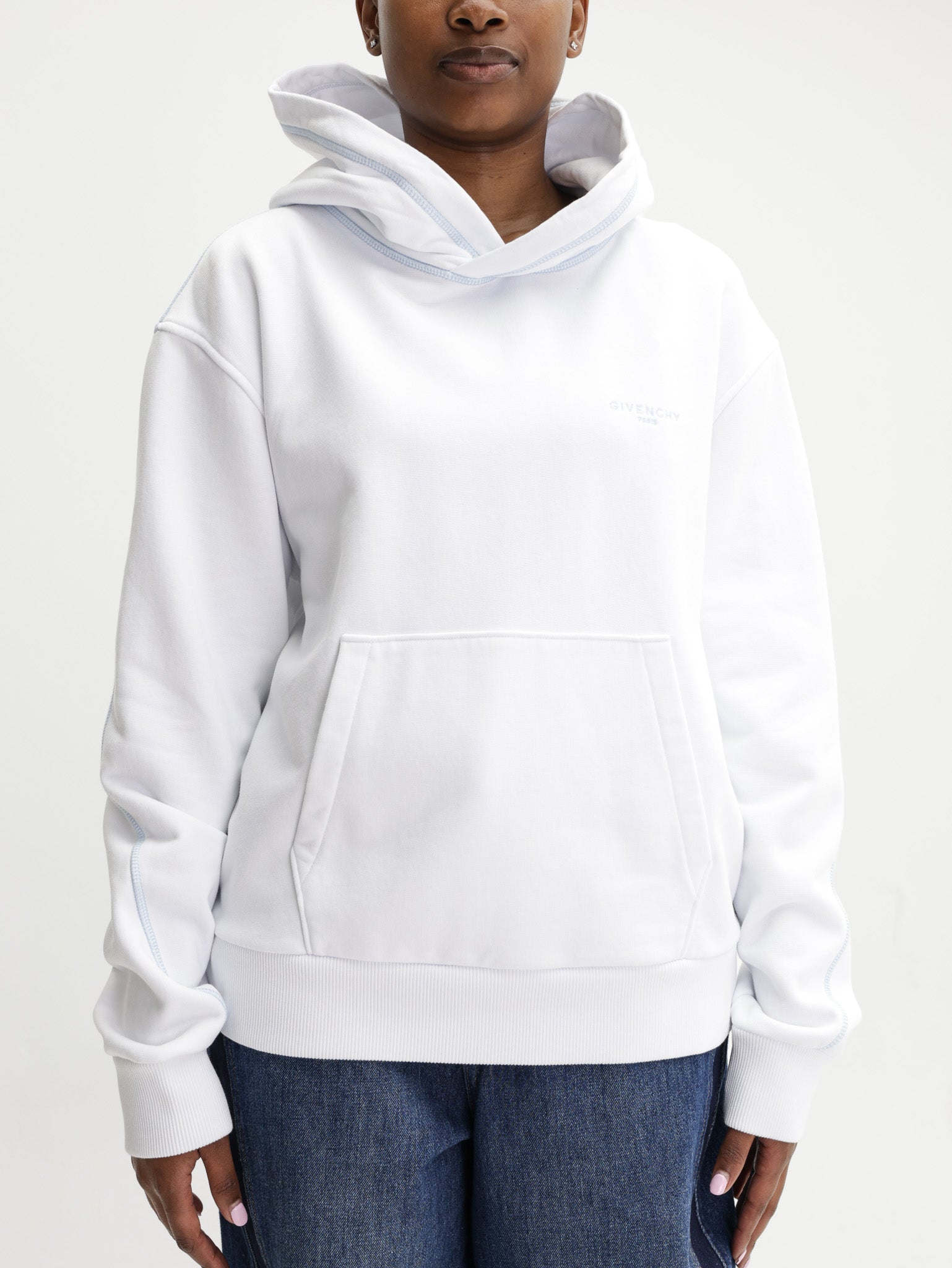 Givenchy Hoody Small Logo White