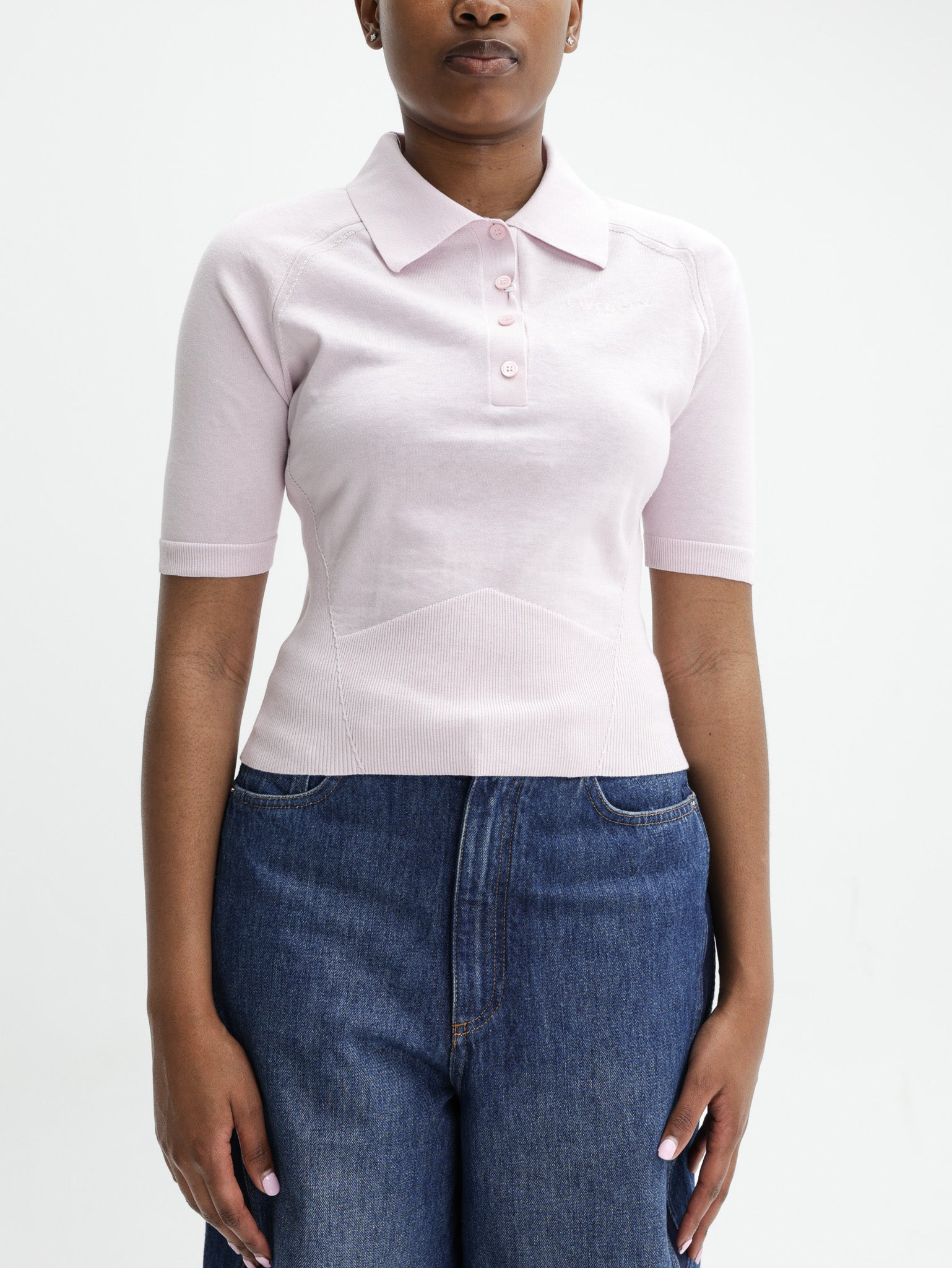 Givenchy Golfer Ss Collar Pink