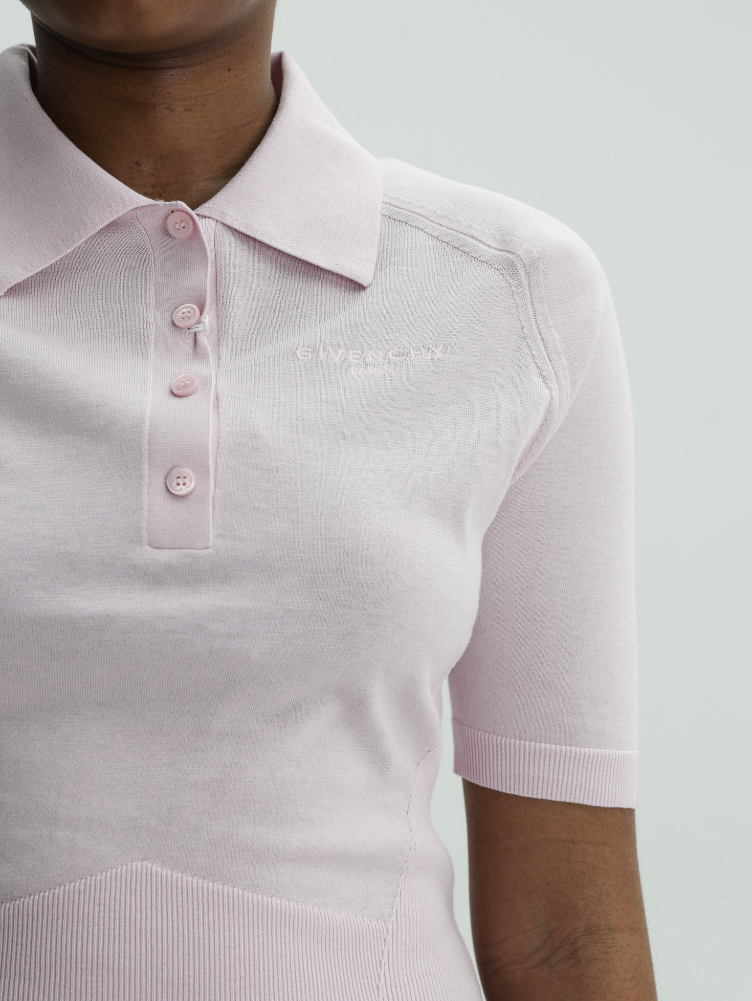 Givenchy Golfer Ss Collar Pink