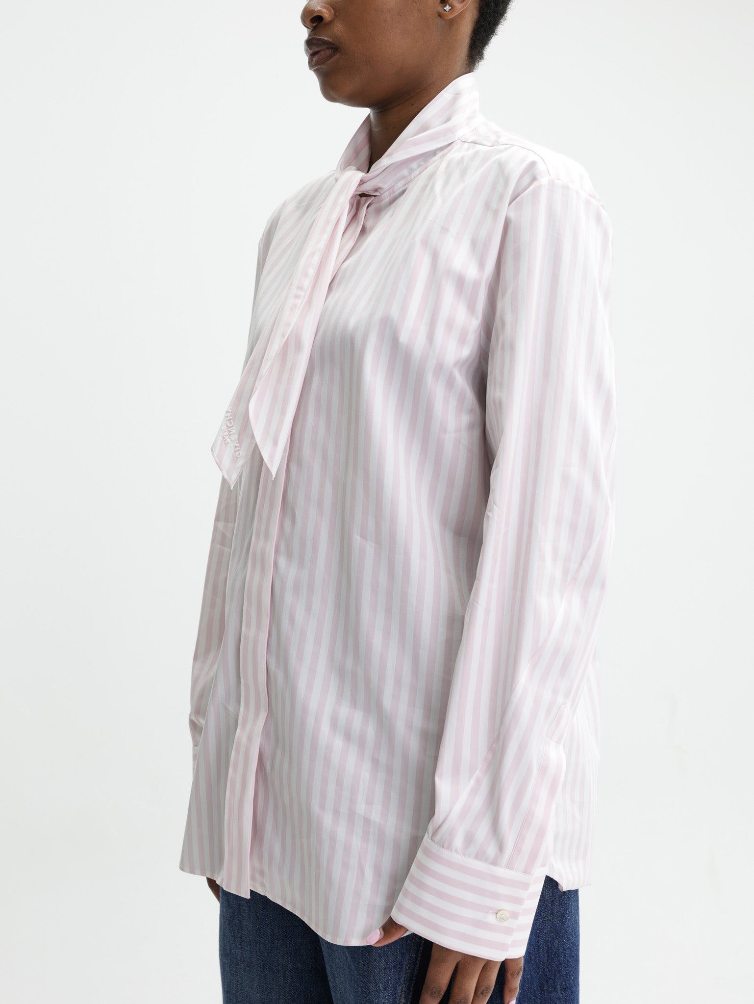 Givenchy Blouse Poplin Stripes White Mult