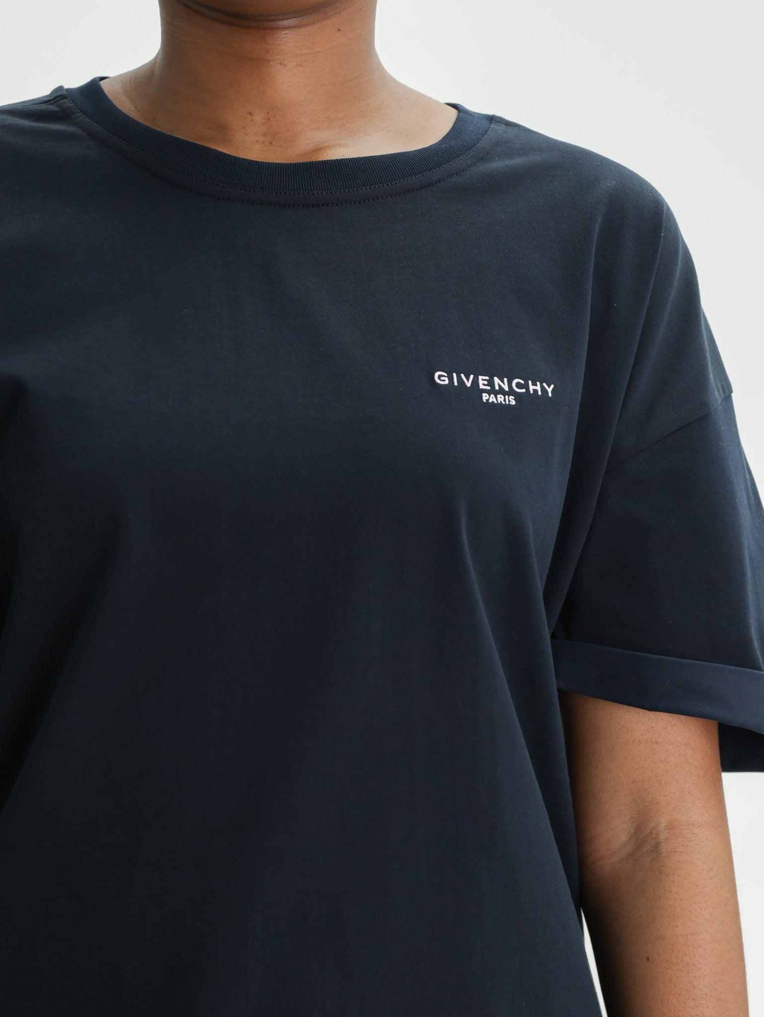 Givenchy T-Shirt Ruffled Ss Navy