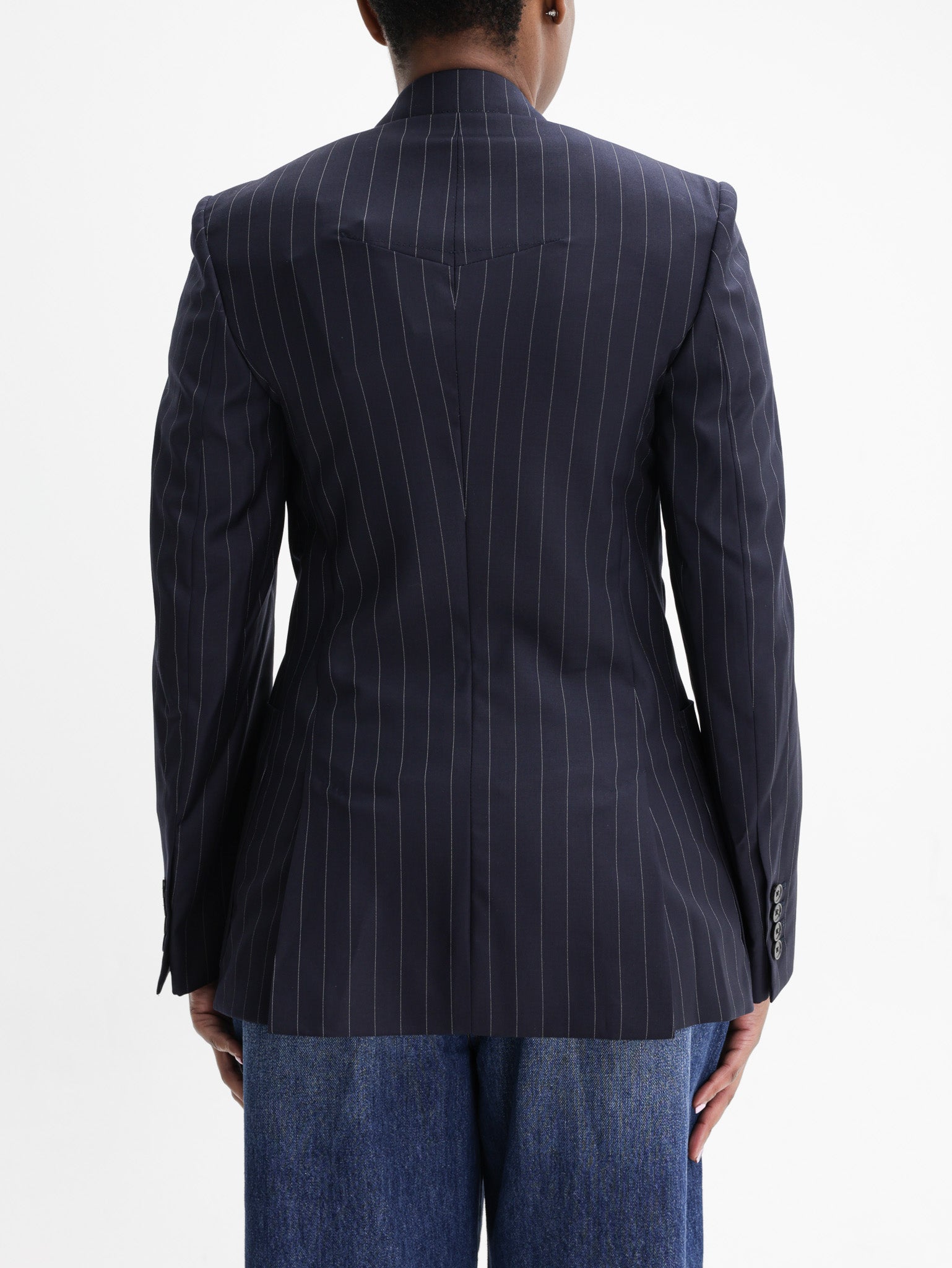 Givenchy Jacket Pinstripe Oversized Navy
