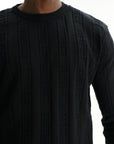 Iceberg Sweater All Over Print Crew Black