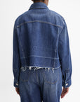 Givenchy Denim Jacket Denim Cropped Blue