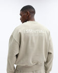 Essentials Classic Fit Fleece Crewneck Abbey Stone