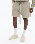 Essentials Soccer Fleece Shorts Abbey Stone