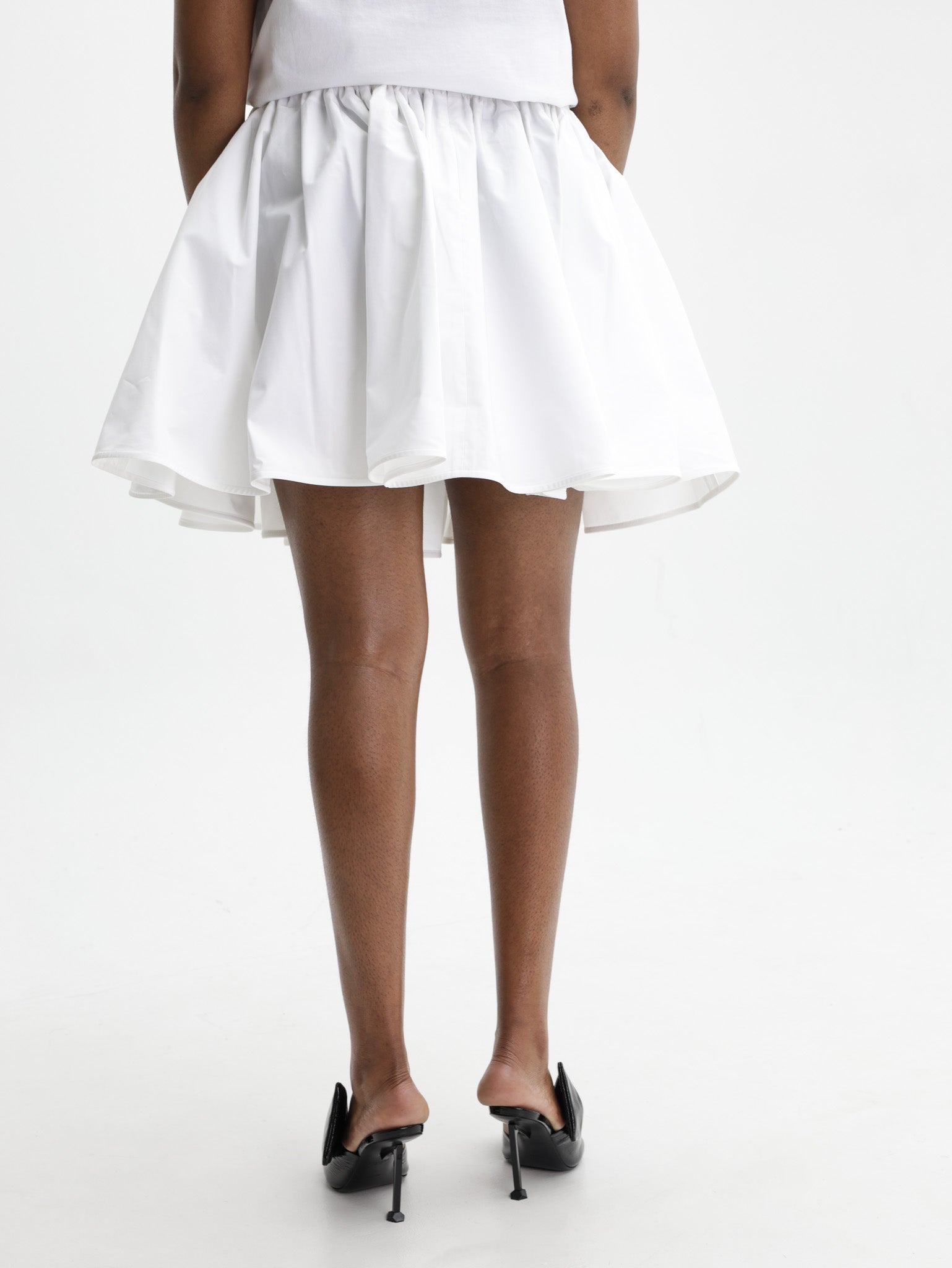 Givenchy Mini Skirt Short Ruffled  White