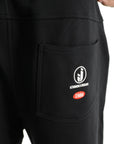 Iceberg Jeans Shorts Sweats Drawstring Black