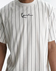 Karl Kani T-Shirt Vertical Stripes Cream-White