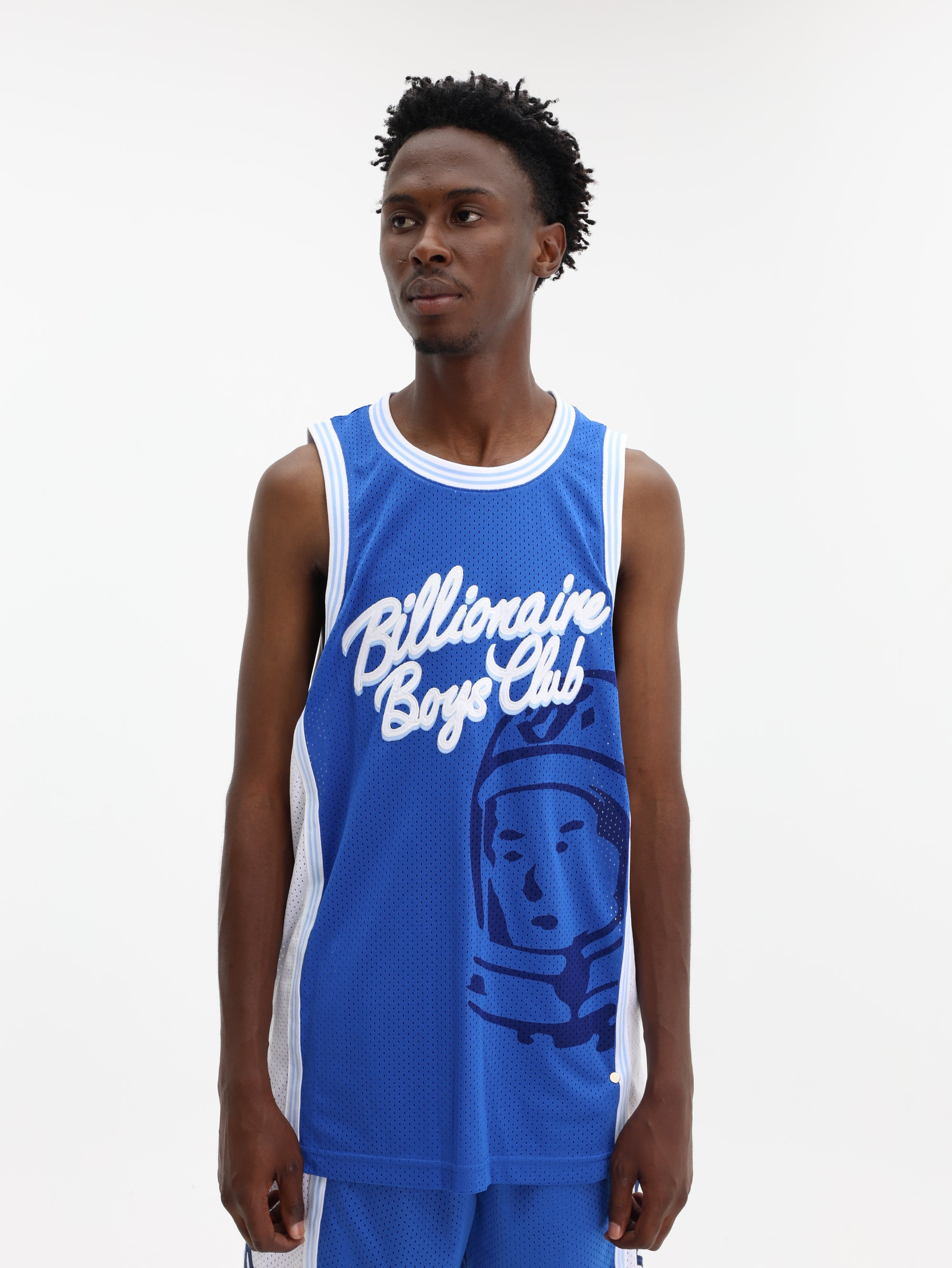 Billionaire Boys Club Script Astro Logo Basketball Jersey Blue