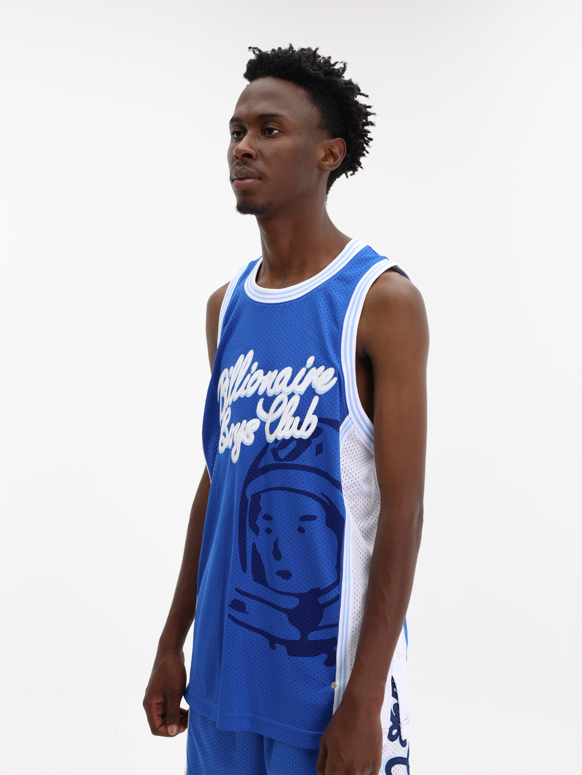 Billionaire Boys Club Script Astro Logo Basketball Jersey Blue