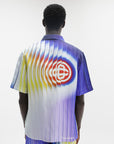 Casablanca Shirt Ss Cuban Collar Shockwave Multi Colour