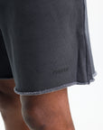 Purple Shorts Fleece Black