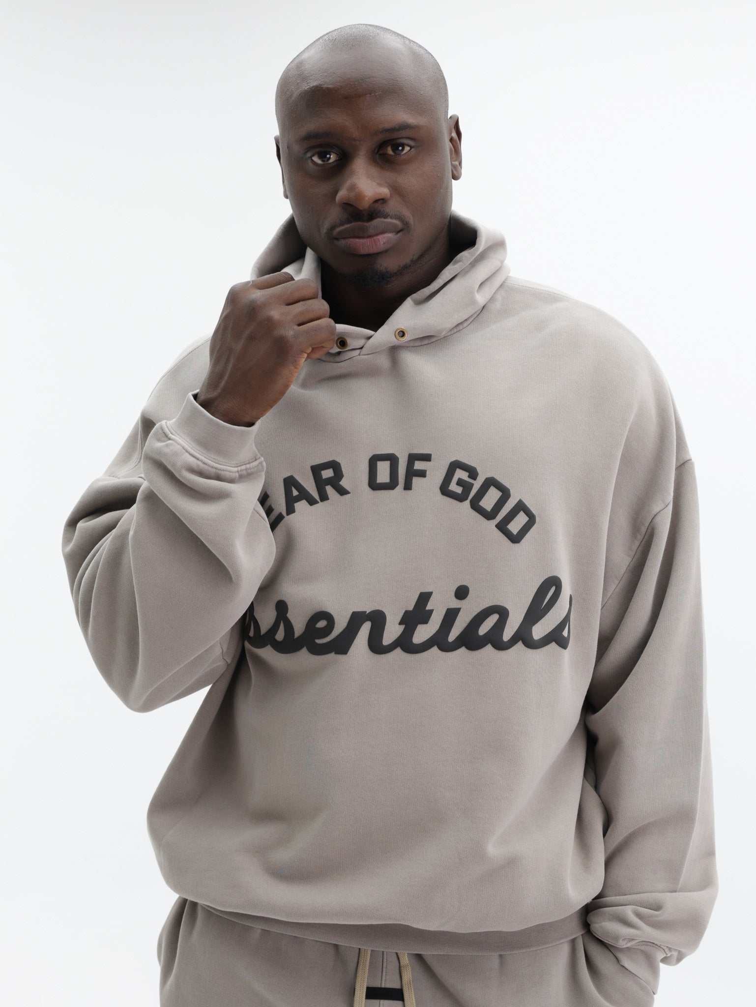 Fear Of God Sweater Training 90'S Hoodie Light Grey